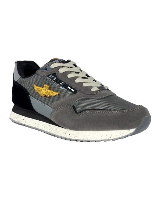 Aeronautica Militare Blue Sneakers for men