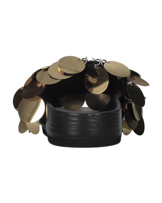 Sliders Rabanne en coloris Black