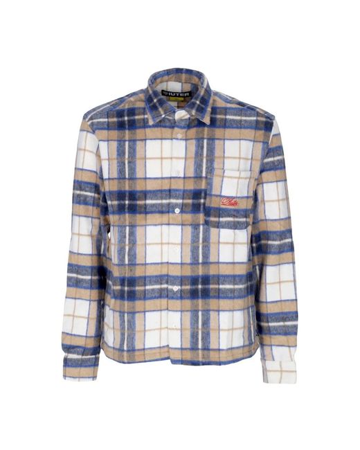 Iuter Blue Casual Shirts for men