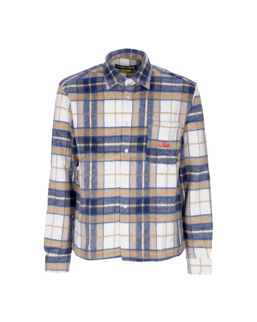 Iuter Blue Casual Shirts for men