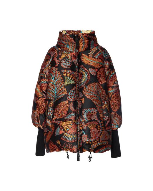 LaDoubleJ Jassen ,Veelkleurig ,Polyester St. Moritz Reversible Zijden Jas in het Brown