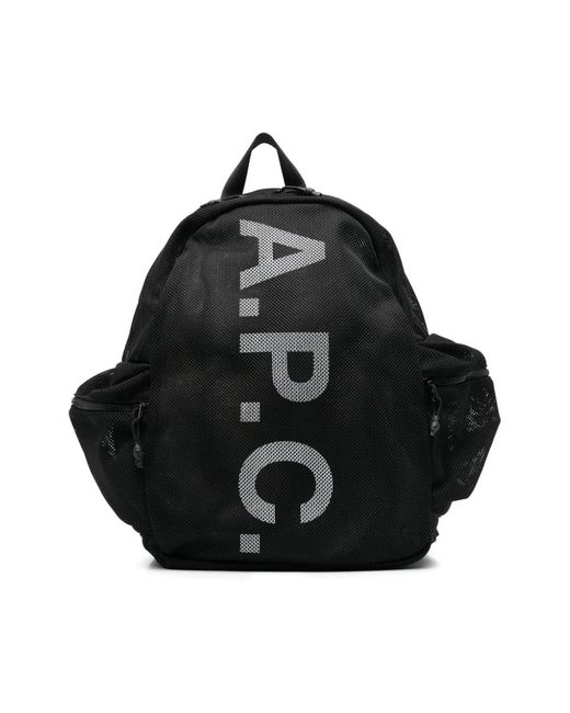 A.P.C. Black Backpacks for men