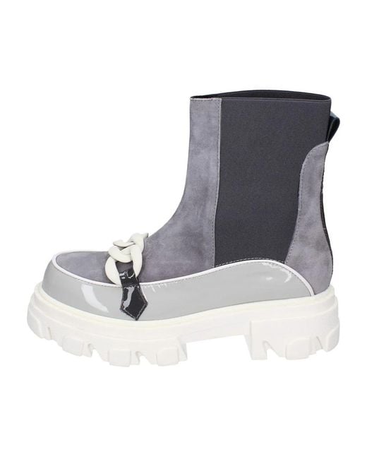Stokton Blue Chelsea Boots