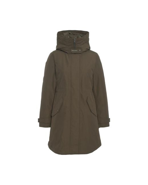 Down Coats Woolrich en coloris Green