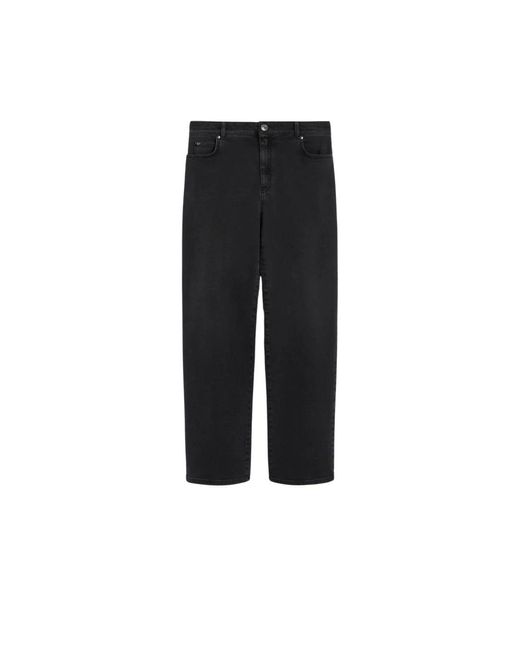 Weekend by Maxmara Straight Jeans in het Black