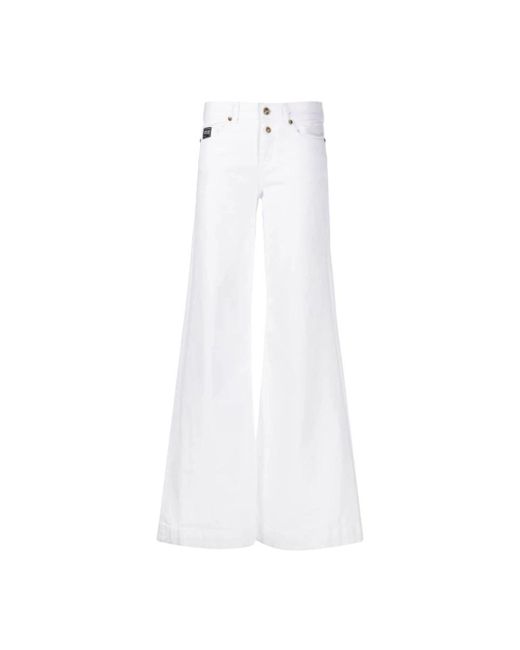 Versace White Wide Jeans
