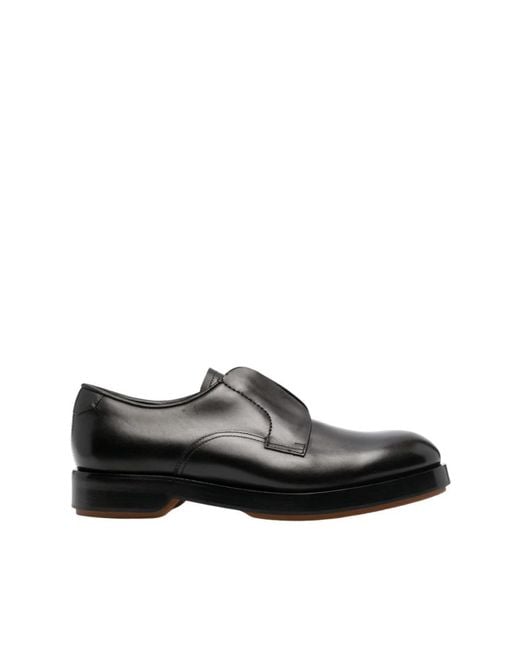 Zegna Black Business Shoes for men