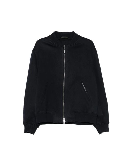 Brioni Black Bomber Jackets for men