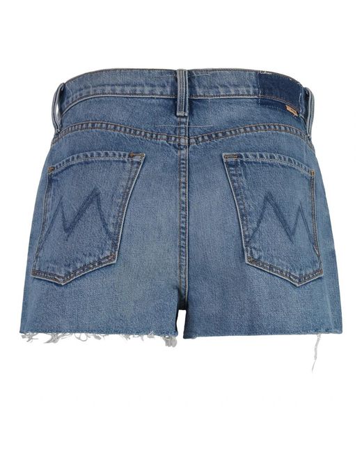 Mother Blue Denim Shorts
