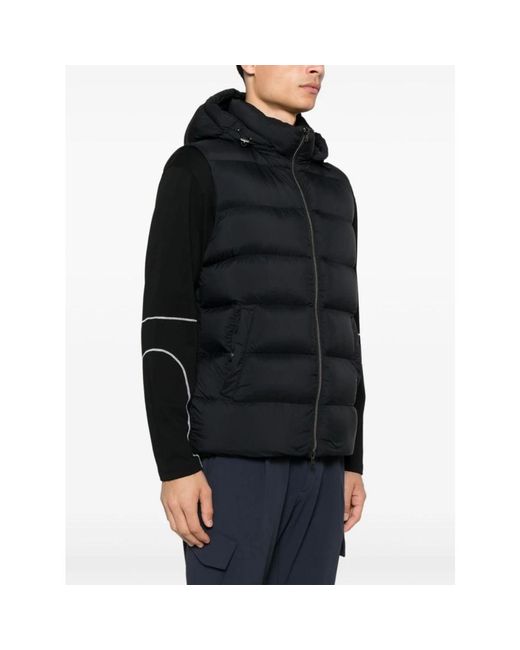 Herno Black Vests for men