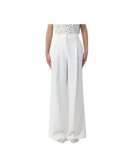 Pinko White Wide Trousers