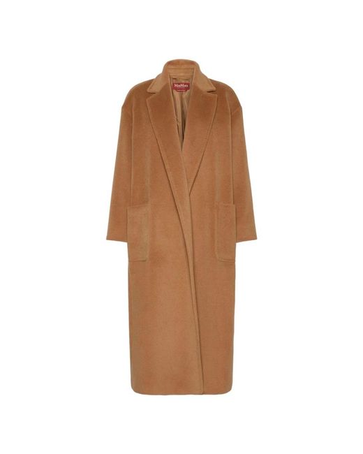 Max Mara Brown Single-Breasted Coats