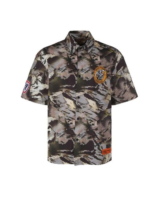 Heron Preston Black Short Sleeve Shirts for men