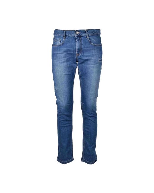 Bikkembergs Blue Slim-Fit Jeans for men