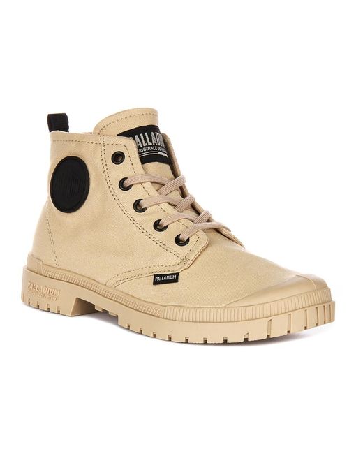 Palladium Natural Lace-Up Boots for men