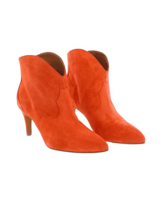 Toral Orange Ankle boots