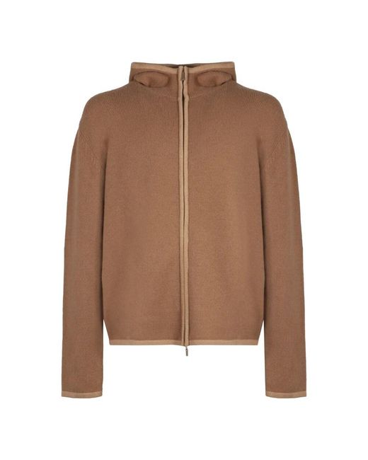 Ferragamo Brown Cashmere Knitwear for men
