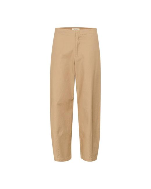 Part Two Broeken ,Elegante Cartouche Broek Met Wijde Pijpen in het Natural