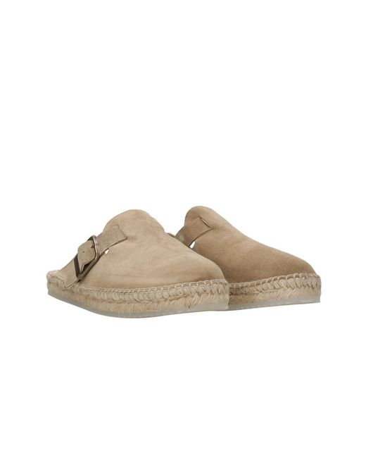 Mules Espadrilles pour homme en coloris Brown