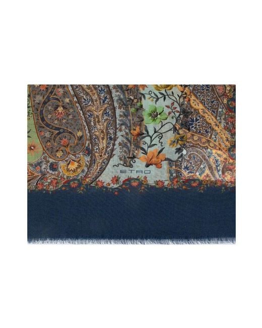 Winter Scarves di Etro in Blue