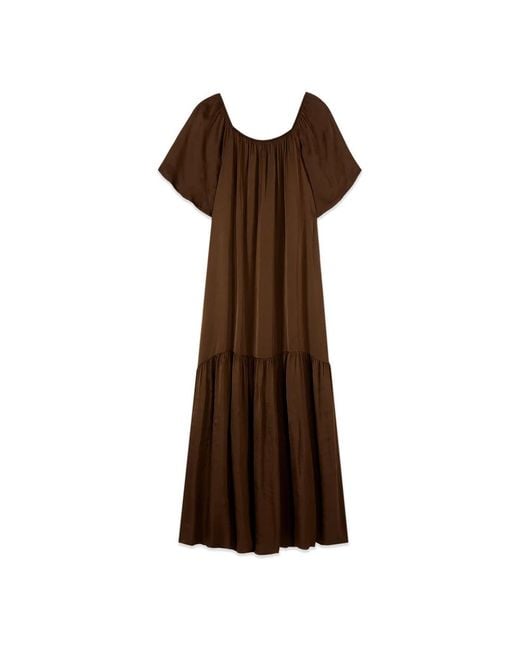 Maxi Dresses Oltre en coloris Brown