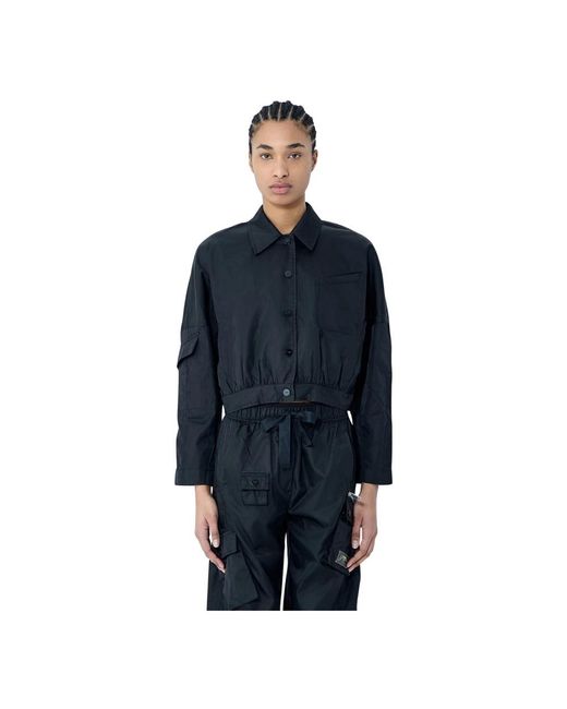 Light Jackets Ganni de color Blue