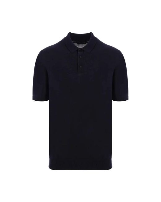 Roberto Collina Blue Polo Shirts for men