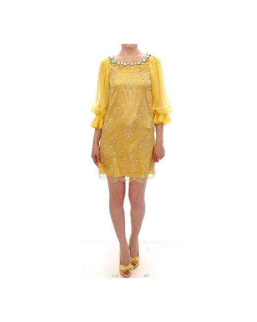Dolce & Gabbana Yellow Summer Dresses