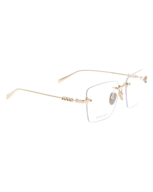 Gucci White Glasses