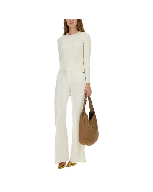 Max Mara Natural Long Sleeve T-Shirts