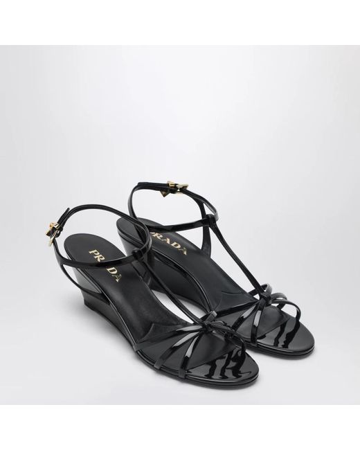 Prada Blue Wedges