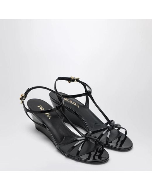 Prada Blue Wedges