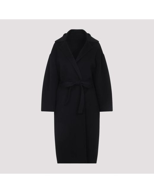 Alberta Ferretti Belted Coats in het Black