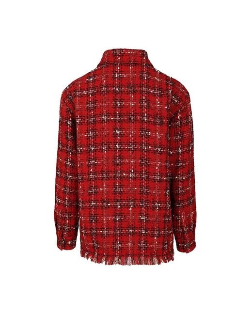 Amiri Red Tweed Jackets for men