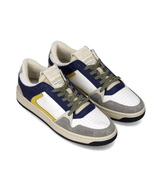 Philippe Model Blue Sneakers for men