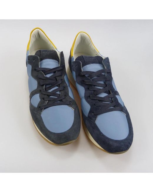 Philippe Model Blue Sneakers for men