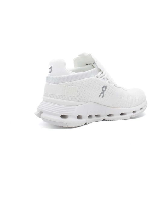 On Shoes White Cloudnova laufschuhe