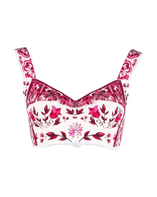 Dolce & Gabbana Pink Sleeveless tops