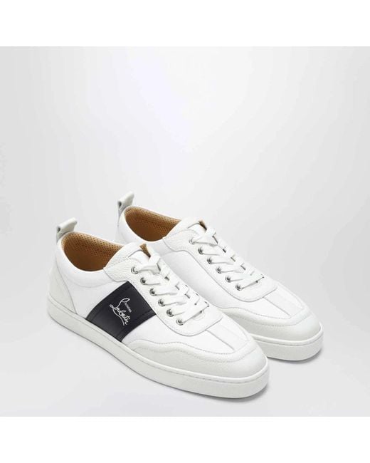 Christian Louboutin Retro Sneakers Mit Niedrigem Schaft in White für Herren