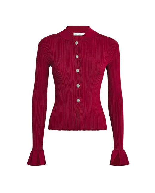 Cardigans Self-Portrait de color Red