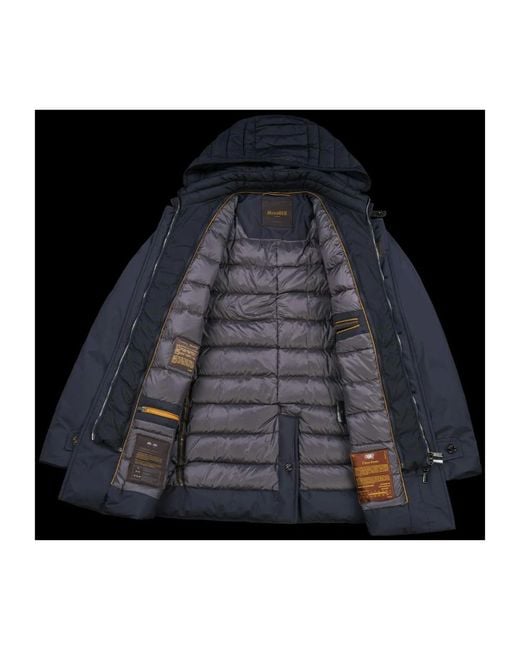 Moorer Blue Parkas for men