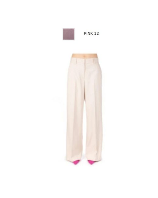 MSGM Wide Broeken in het Pink