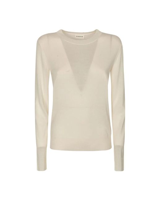 P.A.R.O.S.H. Natural Round-Neck Knitwear