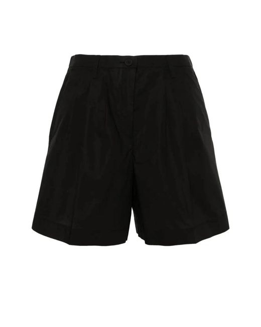 Shorts bermuda popeline neri di Forte Forte in Black