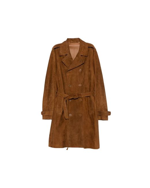 Salvatore Santoro Brown Trench Coats for men
