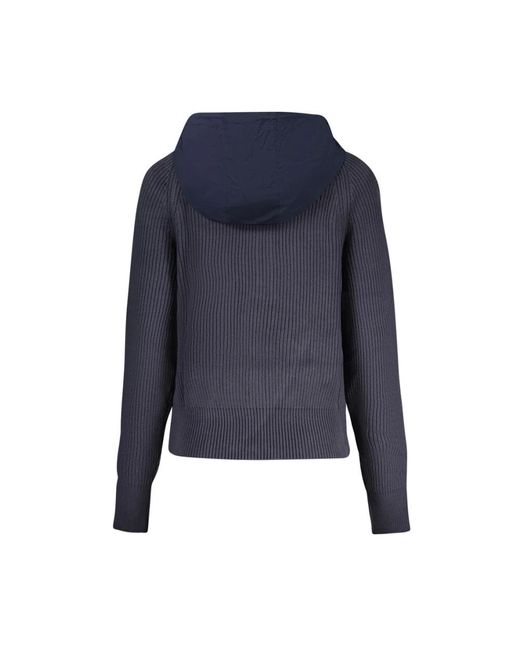North Sails Hoodies & Sweatvesten ,Blauw ,Polyester Zip-Through Cardigan in het Blue