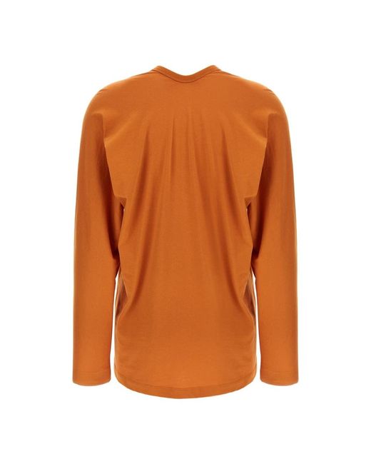 Dries Van Noten Orange Long Sleeve T-Shirts