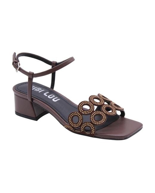 Bibi Lou Brown High Heel Sandals
