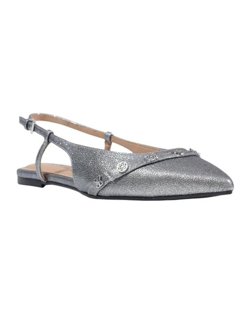 Guess White Ballerina Shoes