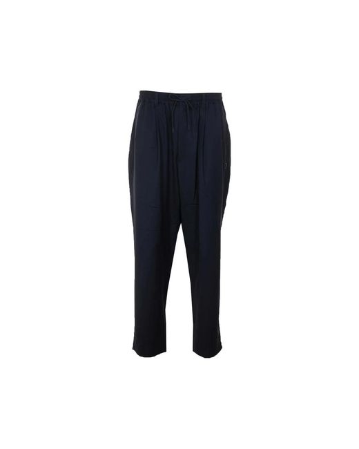 Y-3 Fitness ,Zwart ,Wol Logo Track Pants in het Blue voor heren